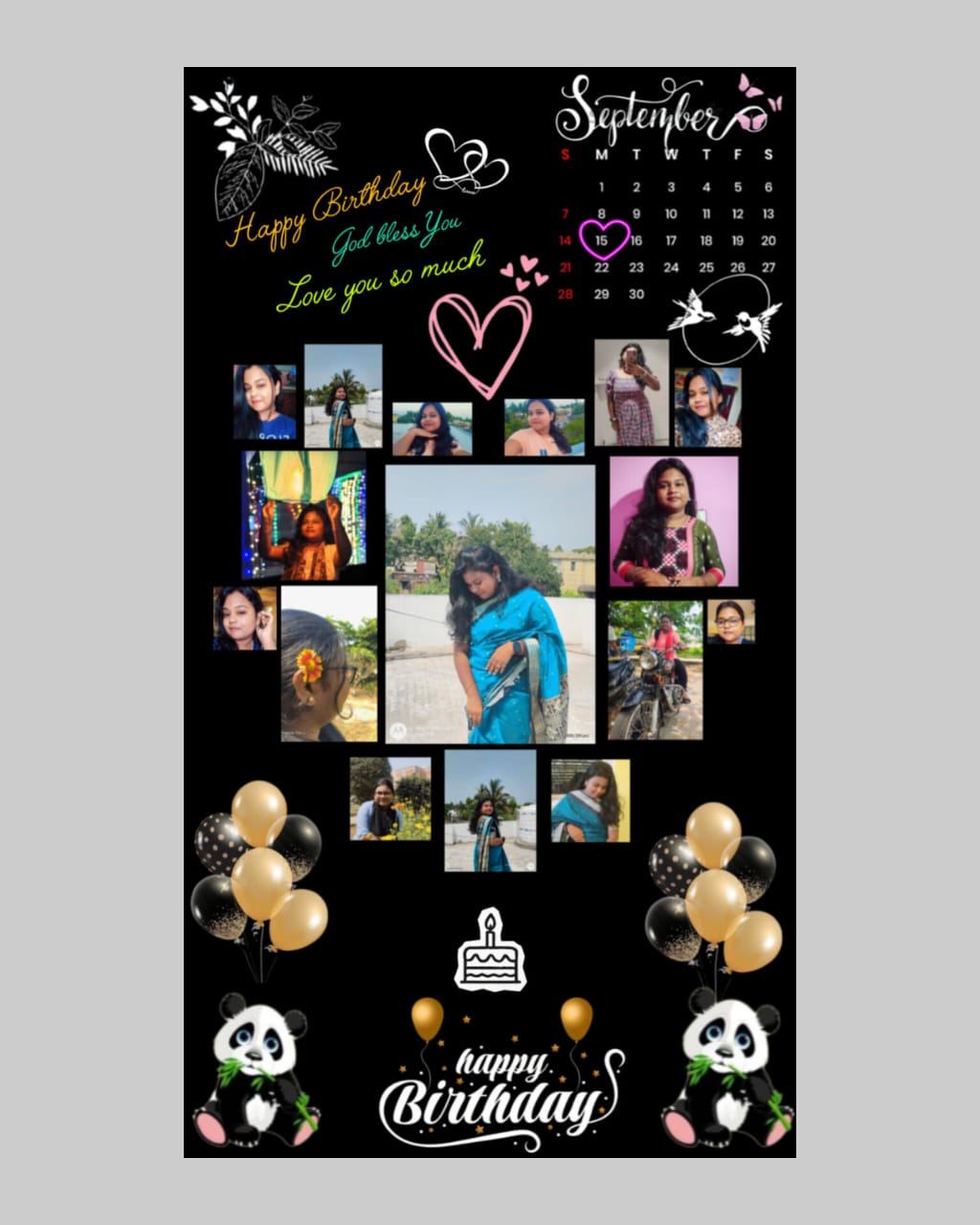 Birthday And Wedding Anniversary Photo Frame