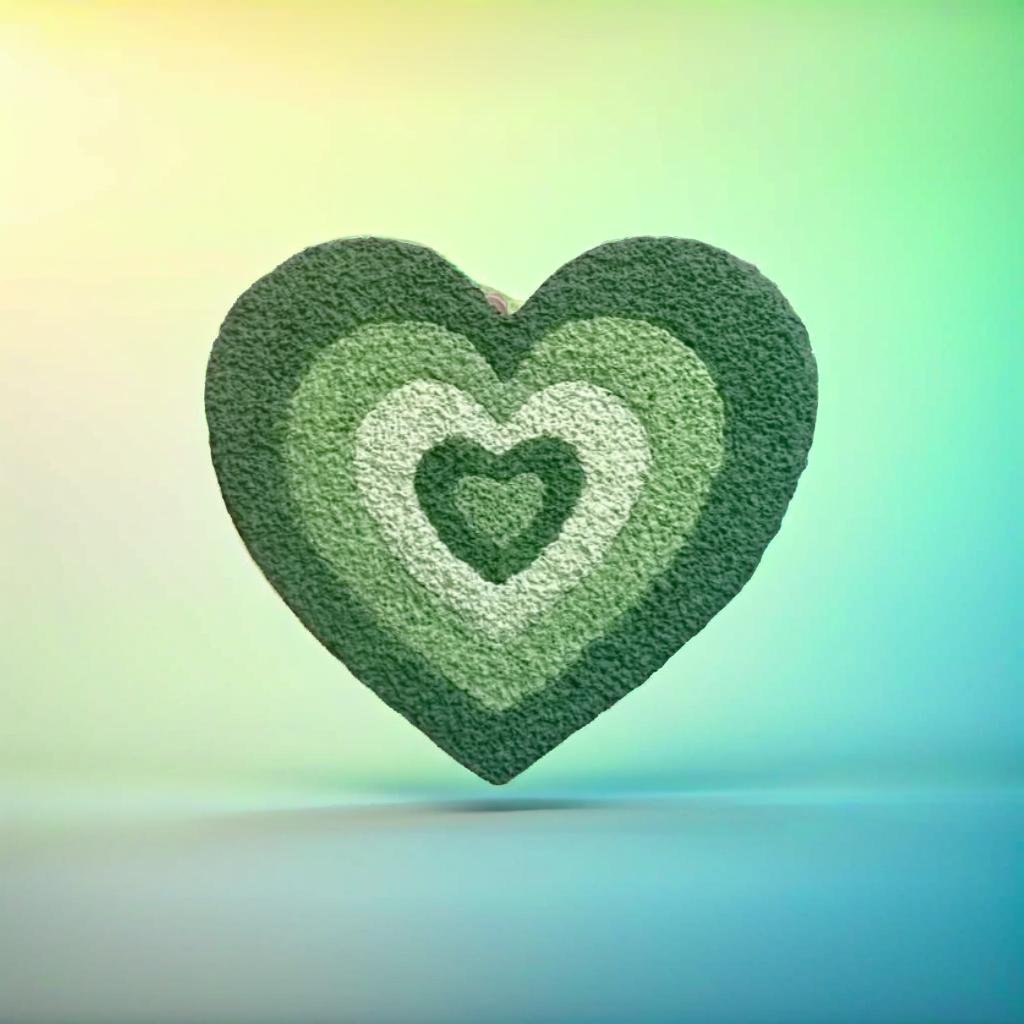 Heart Shaped Layered Rug