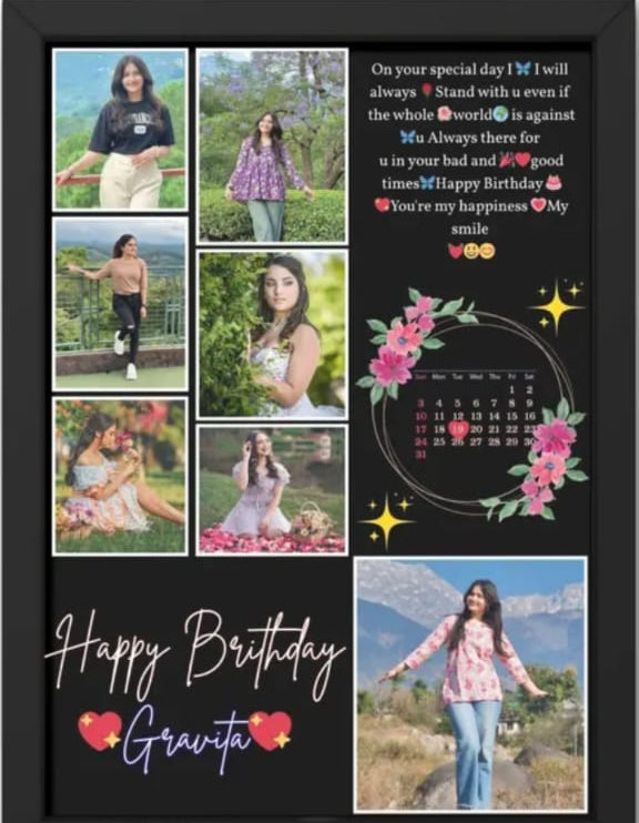 Birthday And Wedding Anniversary Photo Frame