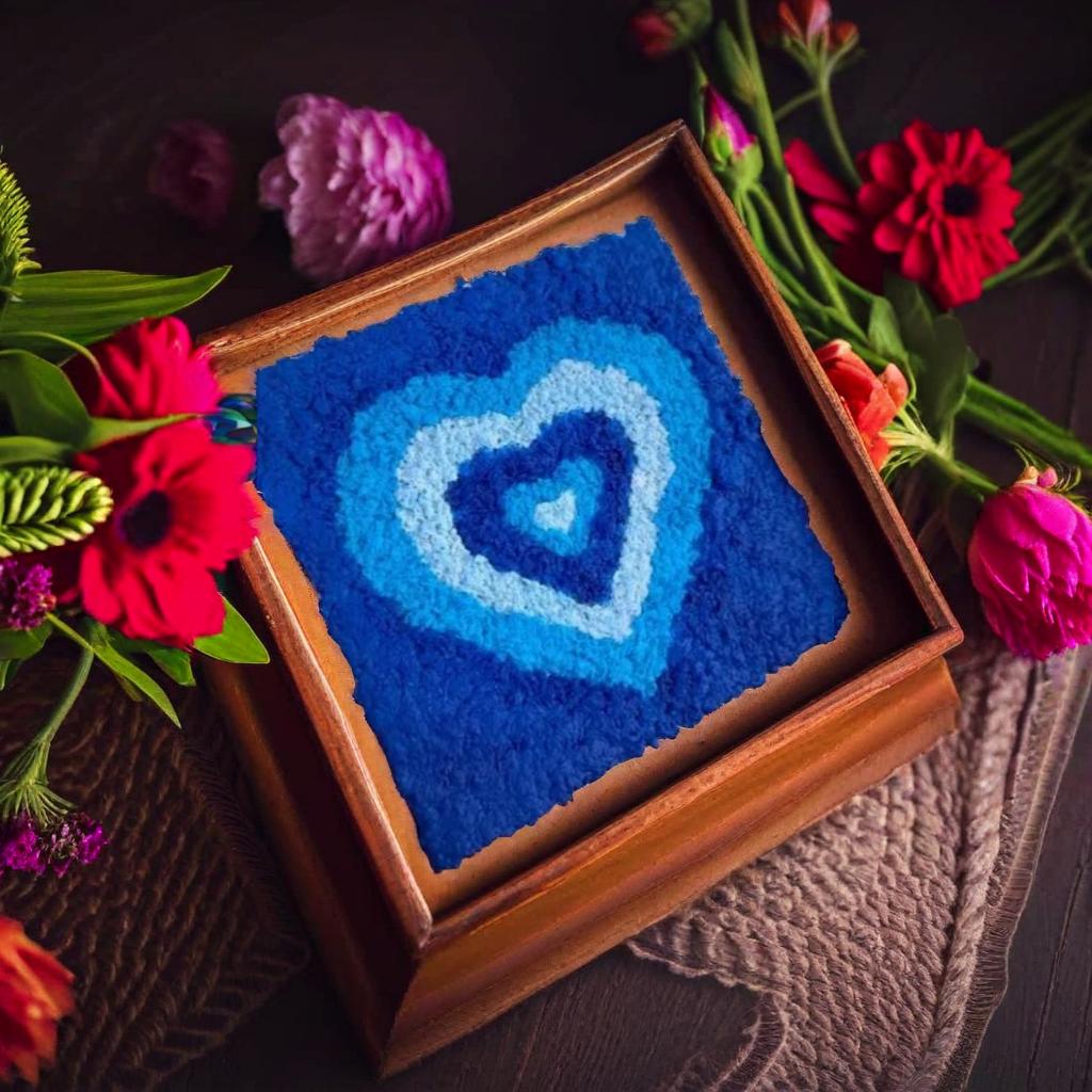 Blue Heart Canvas